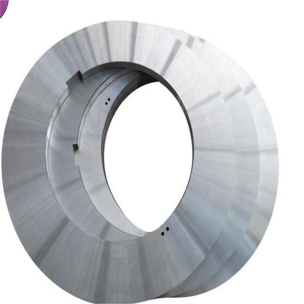 Cuchilla circular de aluminio para cortadora rotativa, piezas de repuesto de acero inoxidable
   