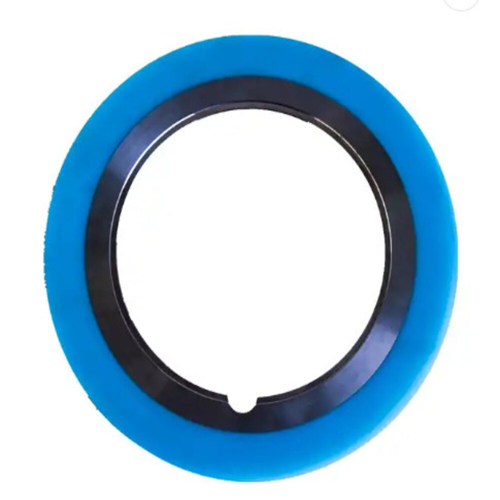 Separadores lisos de caucho vulcanizado con colores rojo, verde y azul, resistencia a la tracción de 10 MPa.
   