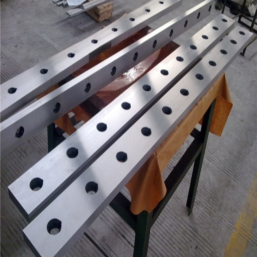 Cuchillas de cizalla hidráulicas tipo cocodrilo para chapa de bobina de acero al carbono H13k
   